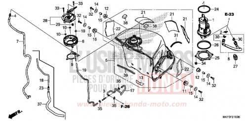 RESERVOIR A CARBURANT/POMPE A CARBURANT CBR1000S1J de 2018